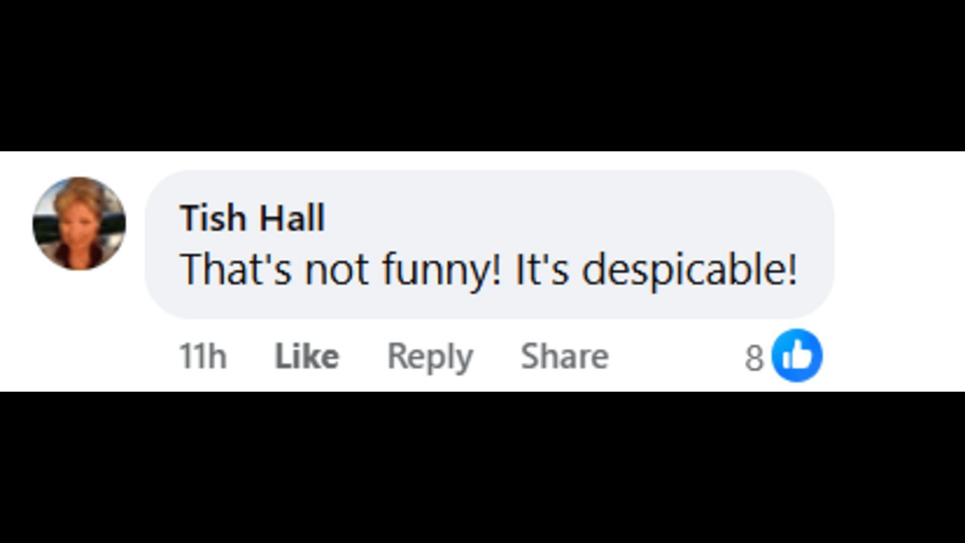 A post made by a fan, saying Brook Lynn's behavior seemed despicable (Image via Facebook/General Hospital Fans - Official)
